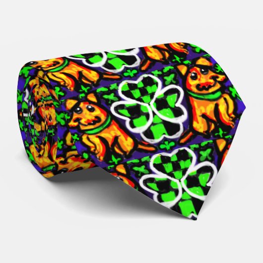 Ierse doodsangsten St Patrick Stropdas (Opgerold)