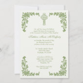 Ierse doop Mary Jesus Shamrocks Kaart (Voorkant)