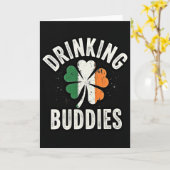 Ierse Drankmaatjes Kaart (Gele Bloem)