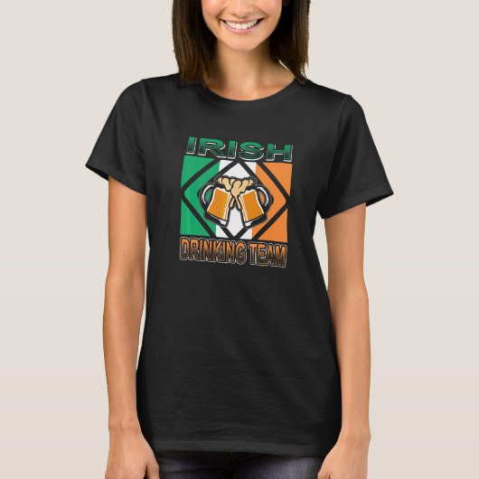 Ierse Drankteam Bierfeest Ierland T-shirt (Voorkant)