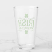 Ierse Drankteam Shamrock Glas (Achterkant)
