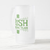 Ierse Drankteam Shamrock Matglas Bierpul (Voorkant links)