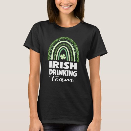 Ierse Drankteam St. Patrick's Dag T-shirt (Voorkant)
