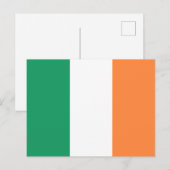 Ierse driekleurige vlag patriottische Saint Patric Briefkaart (Voorkant / Achterkant)