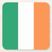 Ierse driekleurige vlag patriottische Saint Patric Kartonnen Onderzetters (Voorkant)