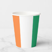 Ierse driekleurige vlag patriottische Saint Patric Papieren Bekers (Achterkant)