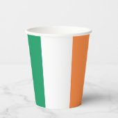 Ierse driekleurige vlag patriottische Saint Patric Papieren Bekers (Voorkant)