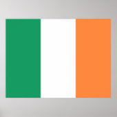 Ierse driekleurige vlag patriottische Saint Patric Poster (Voorkant)