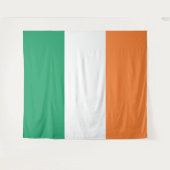 Ierse driekleurige vlag patriottische Saint Patric Wandkleed (Voorkant (horizontaal))