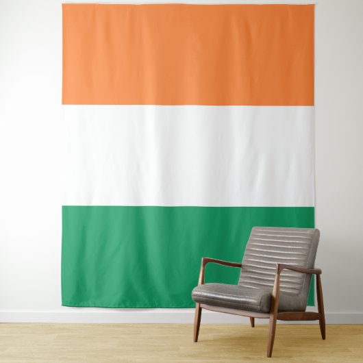 Ierse driekleurige vlag patriottische Saint Patric Wandkleed (In situ)