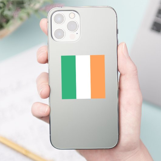 Ierse driekleurige vlag patriottische St. Patrick' Sticker (Telefoon)