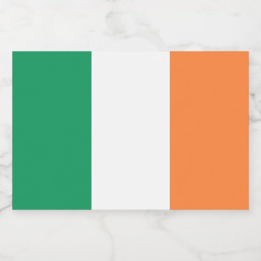 Ierse driekleurige vlag patriottische St. Patrick' Voedselcontainer Etiket (Enkel label)