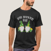 Ierse Drink team St Patricks Day Funny Gnome Be T-shirt (Voorkant)