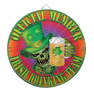 Ierse Drink teamschedel Dartbord