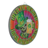 Ierse Drink teamschedel Dartbord (Voorkant Links)