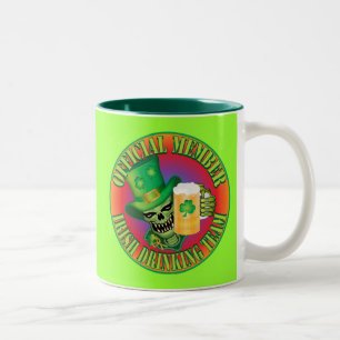 Ierse Drink teamschedel Tweekleurige Koffiemok