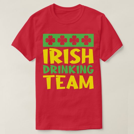 Ierse Drinkteam 2 T-shirt (Design voorkant)