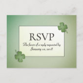 Ierse Dromen RSVP met entree opties Uitnodiging Briefkaart (Voorkant)