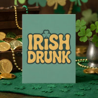 Ierse Dronken Grappige St. Patrick Feest Art