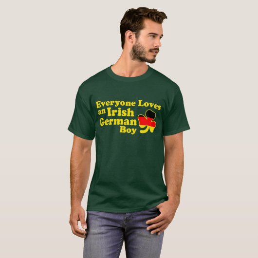 Ierse Duitse jongen T-shirt (Voorkant volledig)