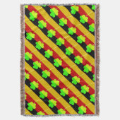 Ierse Duitse vlag Shamrock Clover St. Patrick Fun Deken (Voorkant Verticaal)