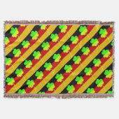 Ierse Duitse vlag Shamrock Clover St. Patrick Fun Deken (Voorkant)