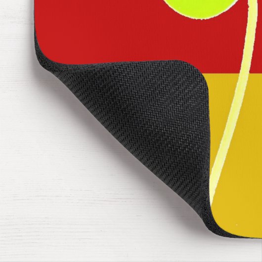 Ierse Duitse vlag Shamrock Clover St. Patrick Fun Muismat (Hoek)