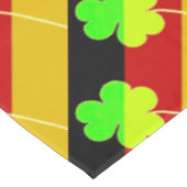 Ierse Duitse vlag Shamrock Clover St. Patrick Fun Tafelkleed (Gekanteld)