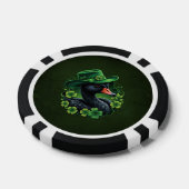 Ierse Elegantie, De Zwarte Zwaan van St. Patrick Poker Chips (Enkel)