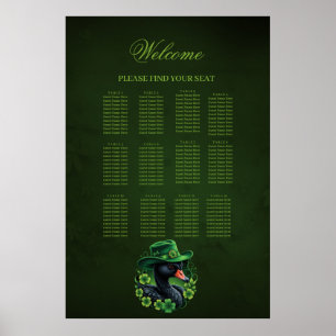 Ierse elegantie, de zwarte zwaan van St. Patrick Poster