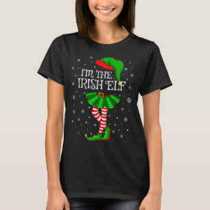 Ierse Elf Kerstmis Matching Familie Vrouwen Meisje T-shirt
