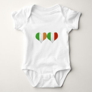 Ierse en Italiaanse hartvlaggen Romper
