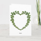 Ierse en romantische Valentijnse Kaart (Achterkant)