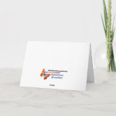 Ierse engel & banner - leeg van binnen kaart (Achterkant)