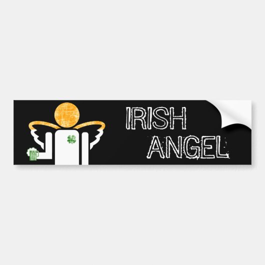 ierse engel bumpersticker (Voorkant)