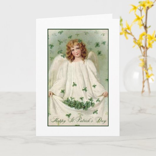 Ierse Engel Kaart (Gele Bloem)