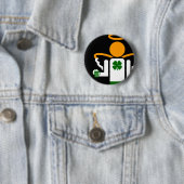 ierse engel . ronde button 5,7 cm (In situ)