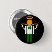 ierse engel . ronde button 5,7 cm (Voorkant /achterkant)