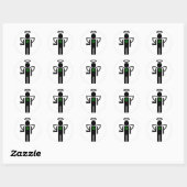 ierse engel . ronde sticker (Vel)