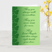 Ierse Engelen Kaart (Gele Bloem)