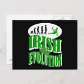 Ierse evolutie briefkaart (Voorkant / Achterkant)