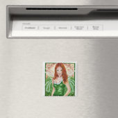 Ierse Fairy Shamrock Magnet (Insitu (Vaatwasser))