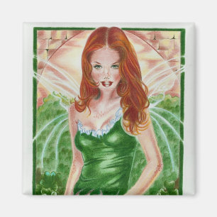 Ierse Fairy Shamrock Magnet