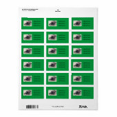 Ierse familiegroene auto etiket (Full Sheet)