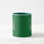 Ierse familienaam Keltisch Shamrock Custom Mok (Midden)