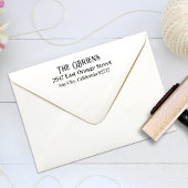 Ierse familienaam & retouradres Rubber Stamp Rubberstempel