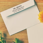 Ierse familienaam & retouradres Rubber Stamp Rubberstempel