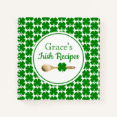 Ierse Favoriete Groene Shamrock Recept Notitieboek (Voorkant)