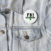 Ierse FBI - volledig geblust Iers Ronde Button 5,7 Cm (In situ)