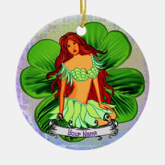 Ierse fee keramisch ornament (Voorkant)